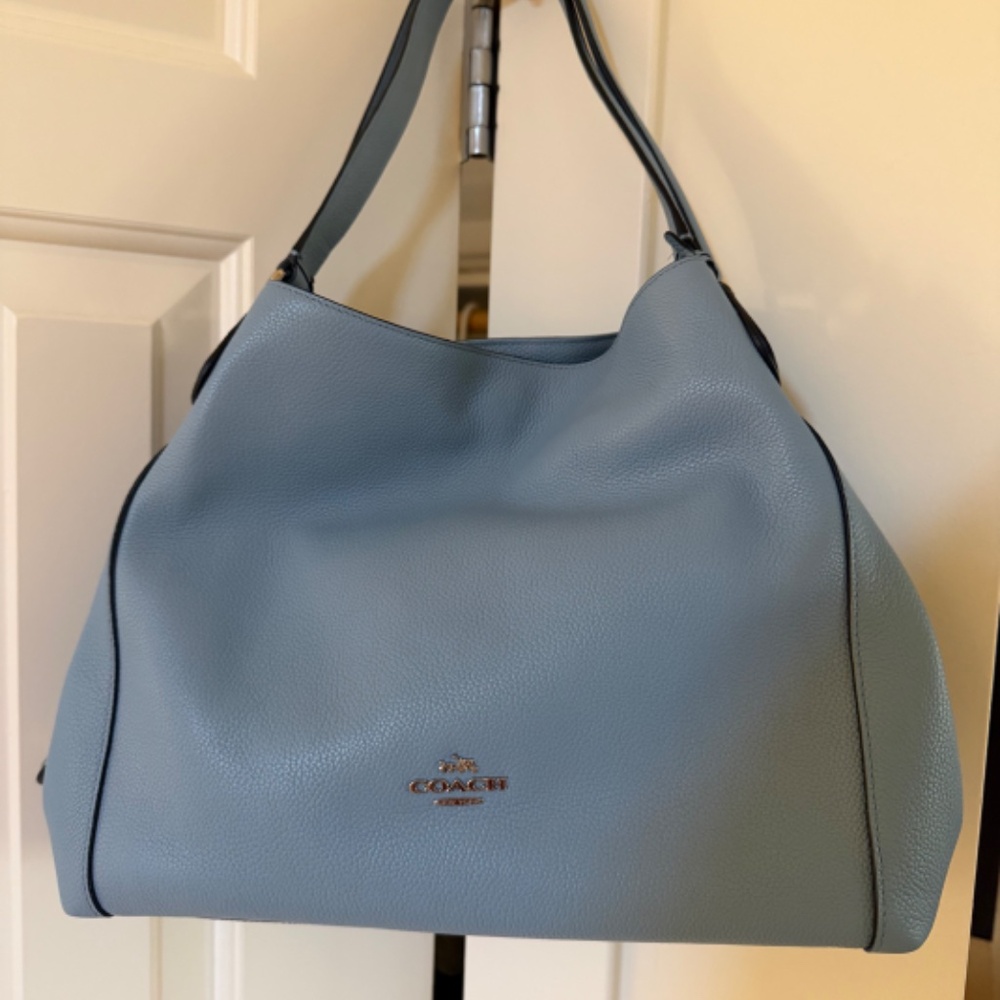 NWT COACH EDIE 31 HANDBAG IN PEBBLE BLUE